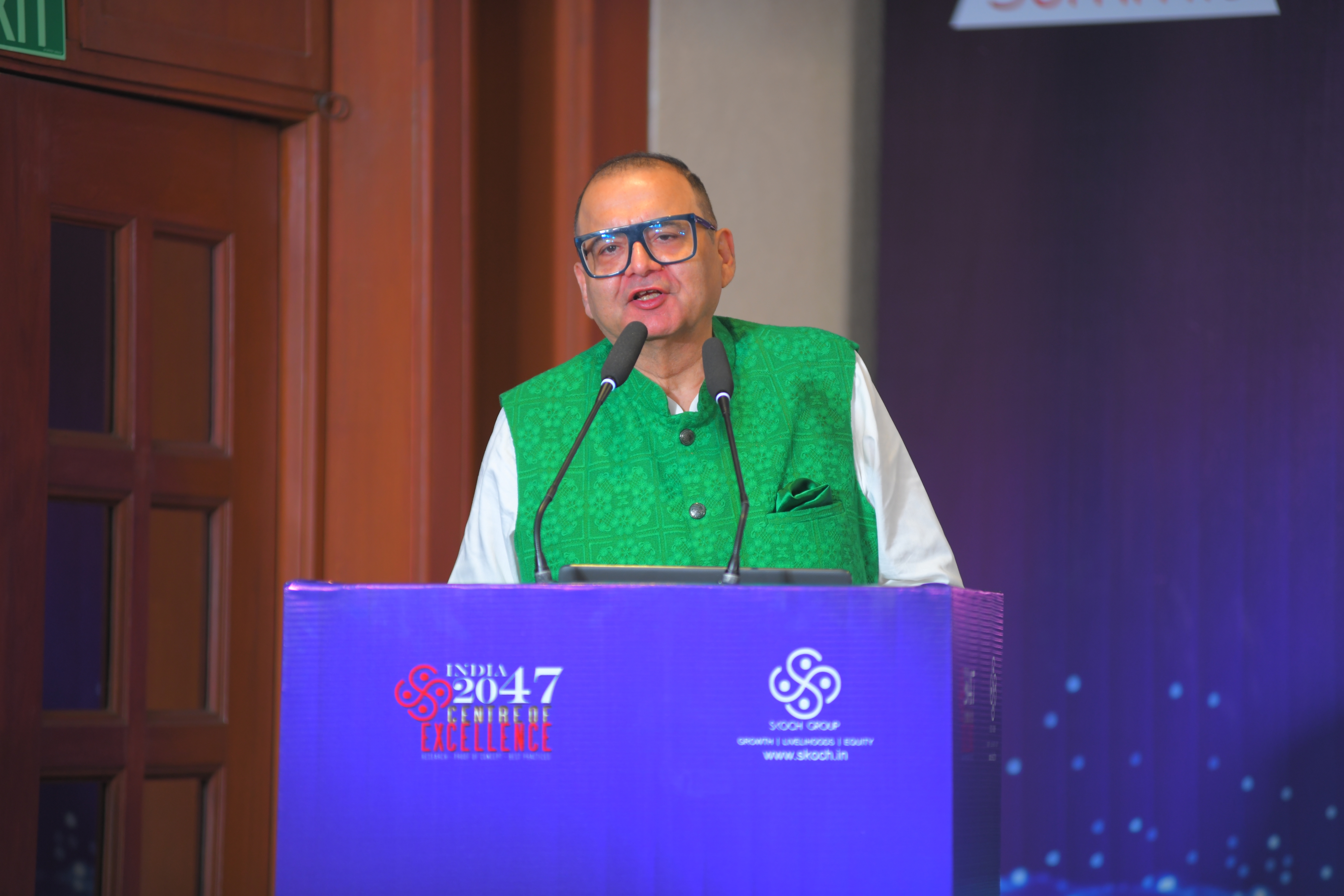 Mr Sameer Kochhar at the Summit - India Economic Forum on Foundations of Inclusive Growth.